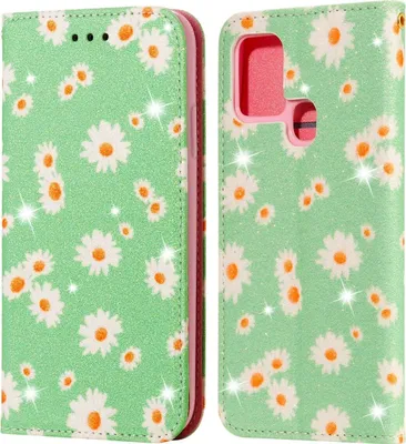 Zdjęcie produktu dla Pokrowiec König Design kompatybilny z Samsung Galaxy A21s z syntetycznej skóry - Etui na telefon komórkowy zielone