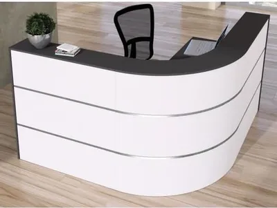 Image de Comptoir Cento 2A L x P 180 x 180 cm blanc/anthracite
