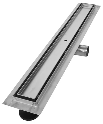 Produktbild von VILSTEIN Duschrinne 90cm, Edelstahl Bodenablauf Komplettset, extra flach, Siphon mit Geruchsstop, Haarsieb - Befliesbar