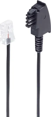 Zdjęcie produktu dla shiverpeaks ®-BASIC-S--TAE-F wtyk do RJ 45 wtyk, A-4, B-5, 1.0m (BS70002-1)
