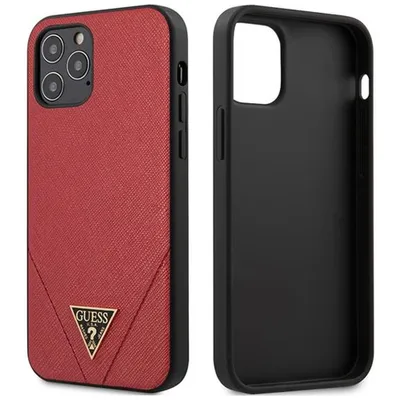 Produktbild von Guess Guhcp12Lvsatmlre Iphone 12 Pro Max 6,7"" Czerwony/Rot Hardcase Saffiano