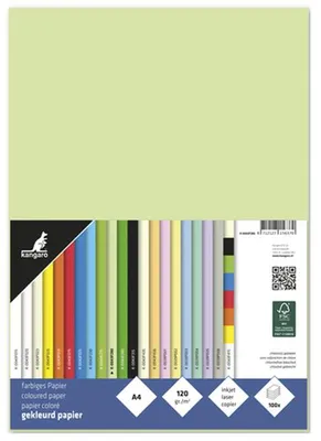 Immagine prodotto di kangaro Carta multifunzione DIN A4 120 g/m² verde chiaro 100 fogli