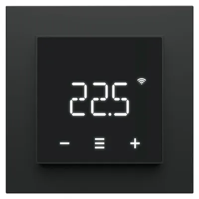 Produktbild von Heatit Z-TRM7 Z-Wave Smart Home Raumthermostat Fußbodenheizung schwarz matt