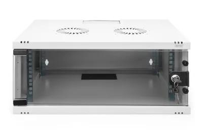 Obrázek produktu pro Digitus DN-38010, Nástěnný regál, 4U, 60 kg, Zámek, 10 kg, Šedá