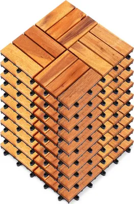 Obrázok produktu pre Drevené terasové dlaždice 30x30 cm 9 ks.