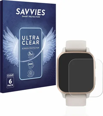 Produktbild von 6x Für Garmin Venu Sq 2 Music Schutzfolie Savvies Displayschutz Display Schutz Folie Klar Transparent