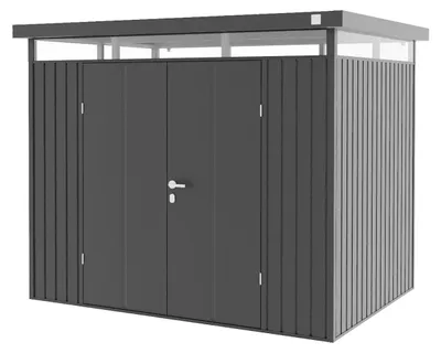 Produktbild von GFP Primeyard Gerätehaus Metall Gartenhaus 240x180x205 cm Geräteschuppen anthrazit