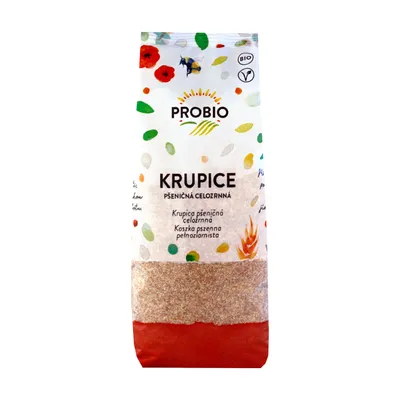 Obrázek produktu pro Krupice pšeničná celozrnná BIO 400 g PROBIO