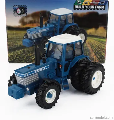 Obrázok produktu pre Traktor Britains Ford England, model Tw35, s dvojitými kolesami, rok výroby 1981, mierka 1:32, modrá farba