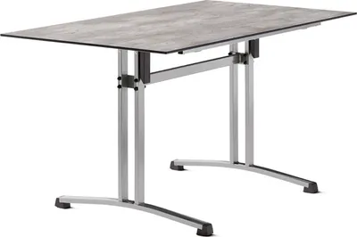 Produktbild von Sieger Gastro Tisch Polytec Säulenklappgestell 140x80 cm
