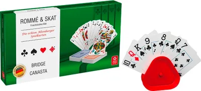 Zdjęcie produktu dla Kaseta z kartami do gry Skat Romme Canasta Brigde