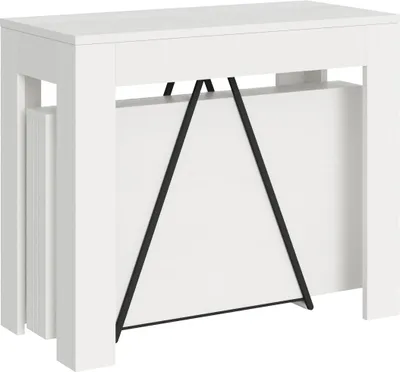 Image de ITAMOBY - Console extensible 90x42/302 cm Scicca frêne blanc