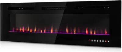 Produktbild von Termofol Elektrokamin - Kamin Elektrisch - Elektrokamin mit Heizung und Kaminfeuer - Schwarz - 152,4 cm