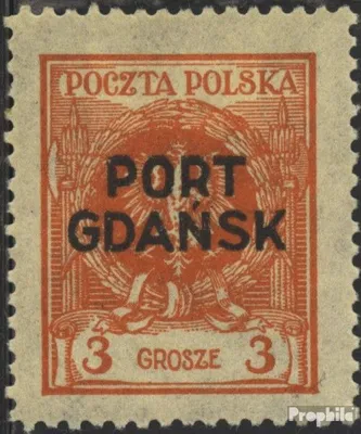 Produktbild von Briefmarken Polnische Post Danzig 1925 Mi 3a mit Falz Aufdruckausgabe