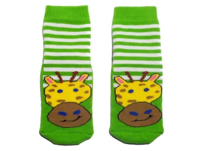 Produktbild von Kinder ABS-Socken aus Baumwolle Ferne Reise Grün Größe 23-26