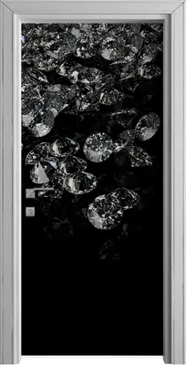 Produktbild von Tür Selbstklebende 90x210 cm Türfolie Türtapete Klebefolie - Diamanten Edelsteine