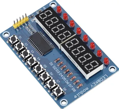 Zdjęcie produktu dla Nowy 8-bitowy cyfrowy wyświetlacz LED LED Tube TM1638 dla Arduino AVR Authentic