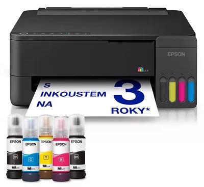 Obrázok produktu pre Epson L1350, Farba, 5760 x 1440 DPI, 4, A4, 33 str. za minútu, Čierna