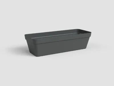 Immagine prodotto di Fioriera - Plastica - Antracite - Rettangolare - L49,9 x P20 x H18,1 cm - ARTEVASI