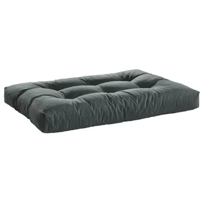 Imagen del producto de Cojín para palets, 120 x 80 cm, 12 cm de grosor, fabricado con tela de alta calidad, gris oscuro, Bodyprotect