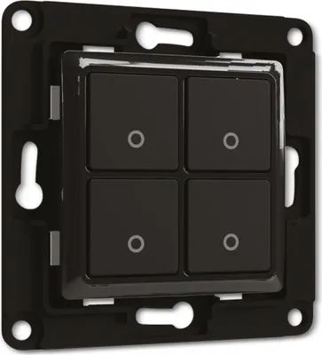 Obrázok produktu pre Shelly Switch 4 vypínače plastové čierne