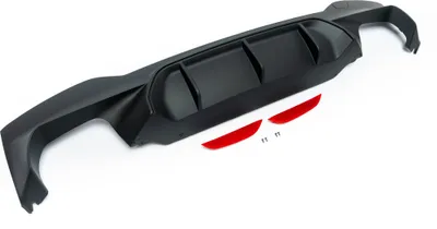 Immagine prodotto di Diffusore posteriore Diffusore paraurti posteriore Sport Look per BMW Serie 5 G30 G31 dal 2017-