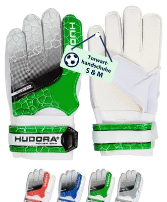 Produktbild von HUDORA Torwarthandschuhe - Gepolsterte Fußball Torhüterhandschuhe für Kinder & J