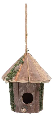Produktbild von Hölzernes Vogelhaus, dekoratives hängendes Garten-Vogelhaus mit Raubtierschutz für den Außenbereich im Innenhof und Hinterhof