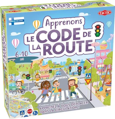 Image de Apprenons le Code de la Route Jeu éducatif TACTIC, 2 joueurs et plus, Dès 6 ans