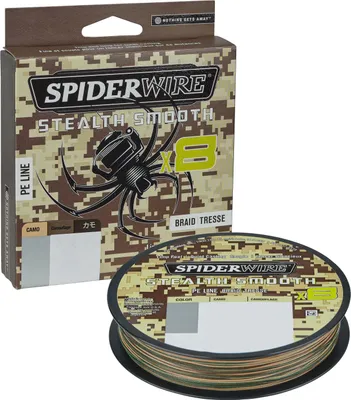 Produktbild von SPIDERWIRE Stealth Smooth, 150m, 0,09mm, 7.5kg / 16,53lbs, camouflage, geflochtene Angelschnur, 1515748