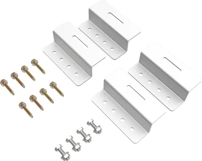 Image de enjoy solar® 4 pièces Support en aluminium en forme de Z 100 mm pour modules solaires encadrés, adapté à toutes les largeurs de modules, 0 % de TVA.