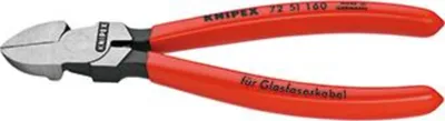 Immagine prodotto di Pinza a becchi piatti da 160 mm per cavi in fibra ottica Knipex | 4003773028031