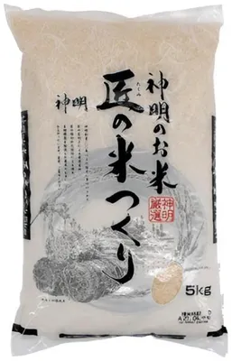 Immagine prodotto di Shinmei | Riso bianco a chicchi corti Takumi - 5 kg - Miscela giapponese - Aomori Masshigura - Nihonbare