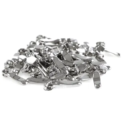20 Stylische Zipper für Spiralreißverschluss silber