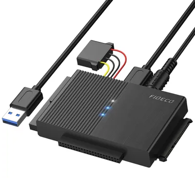 Obrázek produktu pro Adaptér pro pevné disky USB 3.0 pro 2,5" / 3,5" HDD/SSD s napájením 12 V, 2 A
