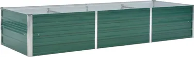 Immagine prodotto di vidaXL Letto da giardino rialzato in acciaio zincato 240x80x45 cm Verde