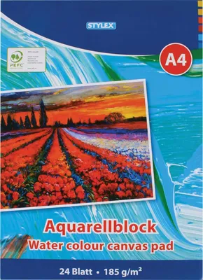Obrázek produktu pro STYLEX® 28690 Akvarelový blok - A4, 185 g/m2, 24 listů