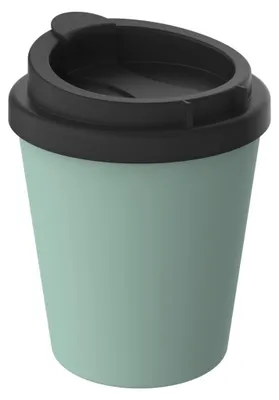 Zdjęcie produktu dla Kubek termiczny na kawę wykonany z ekologicznego plastiku - kubek na kawę 250 ml wolny od BPA i w 100% nadający się do recyklingu i wyprodukowany w Niemczech - miętowy