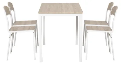 Obrázok produktu pre Homcom HOMCOM jedálenský set, stolová skupina 5-dielna jedálenská súprava, jedálenský set, sedacia súprava 835-087