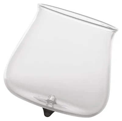 Immagine prodotto di Zafferano Set 6 Bicchieri Tumbler Serie Pirolo in Vetro Borosilicato Colore Nero, Design Obliquo e Rotante per una Tavola Elegante e Raffinata