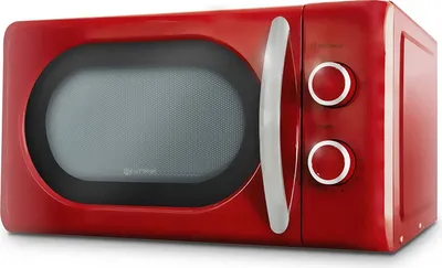 Zdjęcie produktu dla Grunkel MW-20ROJO, Blat, Mikrofalówka Solo, 20 l, 700 W, Obrotowy, Czerwony