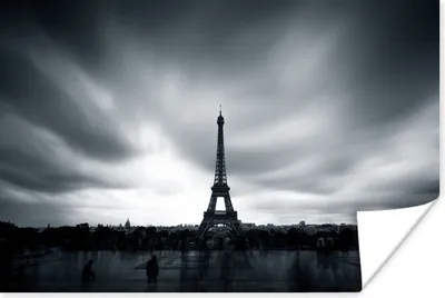 Produktbild von MuchoWow® Poster Blick auf den Eiffelturm 120x80 cm - Bilder