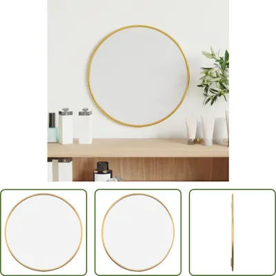 Immagine prodotto di The Living Store Specchio da parete Golden Ø 30 cm Rotondo