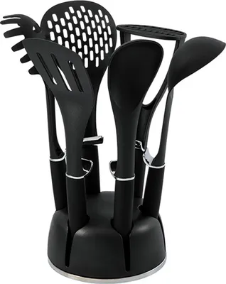 Produktbild von Küchenhelfer-Set 7-teilig Metallic Black neuetischkultur