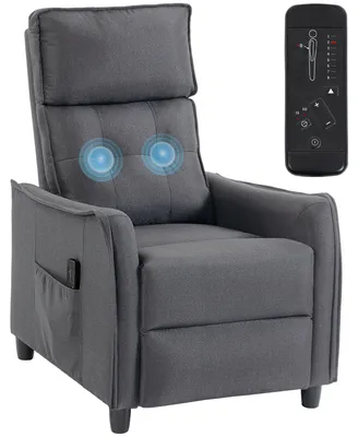 Produktbild von HOMCOM Relaxsessel mit Vibrationsmassage, Federpolsterung, Grau