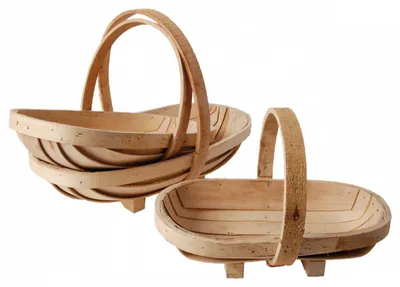 Image de Ensemble de paniers en bois - Set de 3