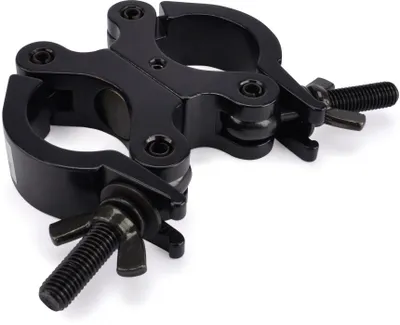 Produktbild von Riggatec Doppelschelle - Swivel Coupler schmal schwarz bis 200 kg (48-51mm)