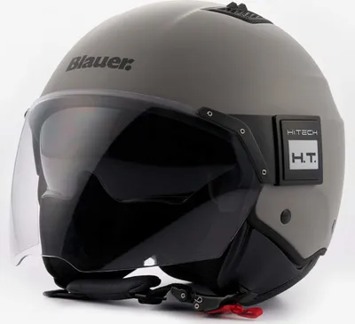 Image de Casque jet bleu BET Monochrome, gris mat, S (54/56)