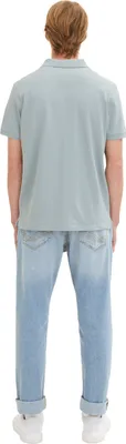 Produktbild von TOM TAILOR BASIC POLO WITH CONTRAST Herren Poloshirt, Größe:M, Farbe:Light Ice Blue 28129