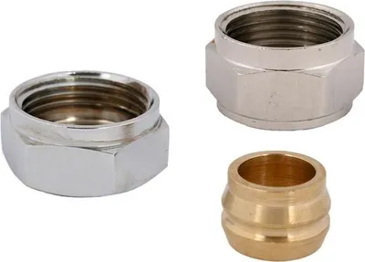 Productafbeelding van JS klemkoppeling voor koper, zachtstaal, staal, D18, UE-MU3/4", verzinkt.